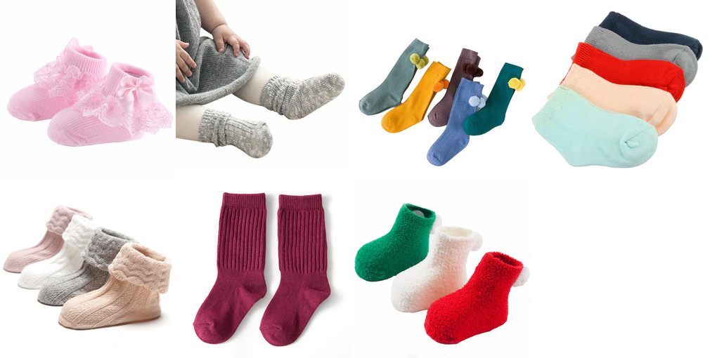 solid color baby socks